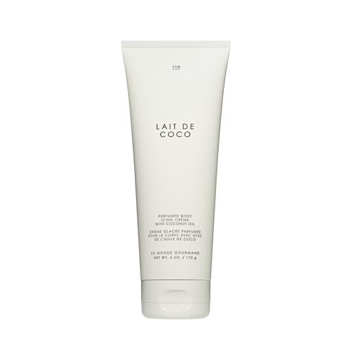 Le Monde Gourmand Lait de Coco Perfumed Body Icing Creme - 6 fl oz 177ml - Vanilla, Praline, Warm Notes