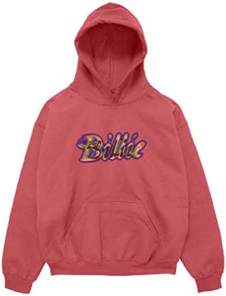 Billie Eilish Hoodie Silhouettes Official Unisex Red Pullover Size XL
