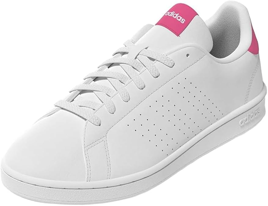 adidas Womens Advantage Lace Up Sneakers Shoes Casual - White