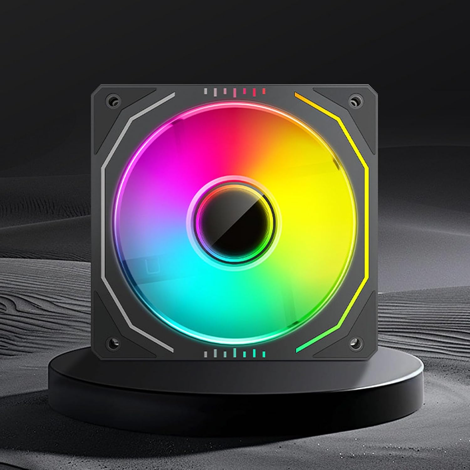 120mm Bilgisayar kasası Fanı, 3 Pin Argb Pwm Kontrol Yüksek performanslı Soğutma Fanı, Bilgisayar kasası Için LED Soğutucu Fan, 800 Ila 1800rpm, gelişmiş PC Soğutma Ters Bıçaklar