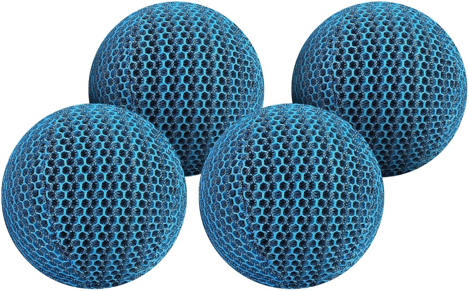 Adnee 4 Pcs Hot Tub Pool Scum Absorber-2.4 Inches Reusable Scum Eliminating Sponge Balls, Pool Sponge Oil Absorber-Hot Tub Scum Cleaner Devours Scum for Swimming Pools and Spas